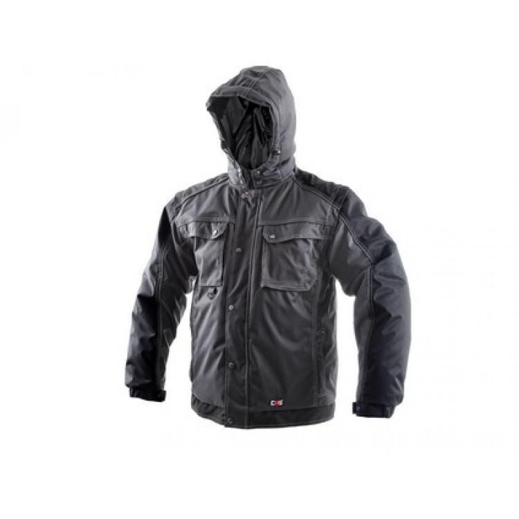 Zimná bunda CXS IRVINE 2v1,pánska, šedo-čierna